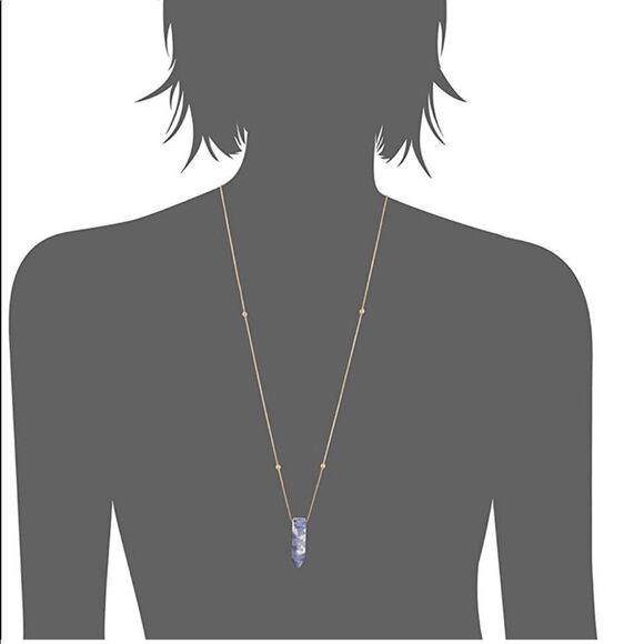 Alex and Ani Earth Sultry Sodalite Pendant Necklace with Station Beads 14kt GP - Picture 6 of 16